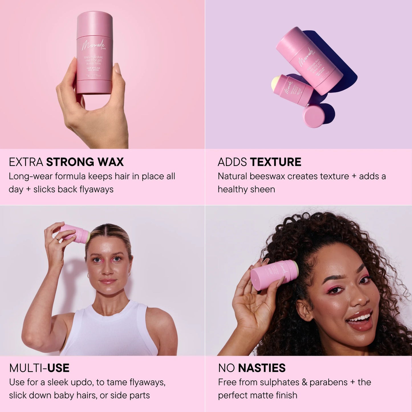 Mermade Hair Styling Wax Stick