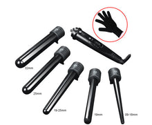Load image into Gallery viewer, 5 in 1 Hair Curler Ceramic Wand Set
