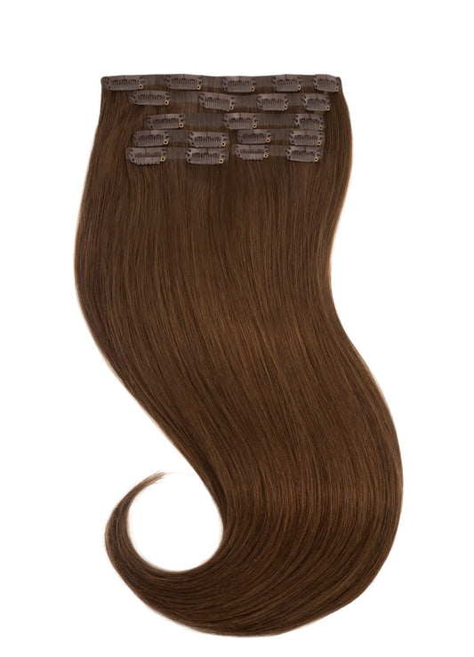 Clip In Extensions Medium Brown #4