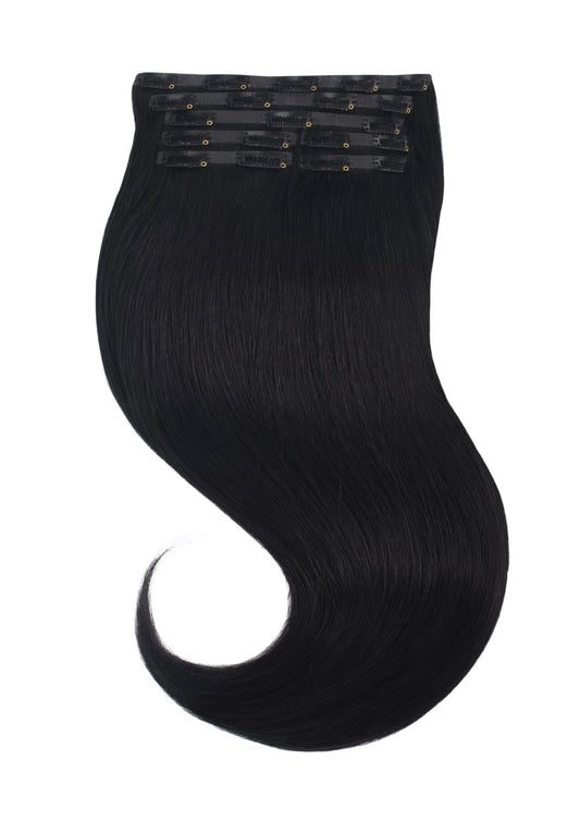 Clip In Extensions Jet Black #1