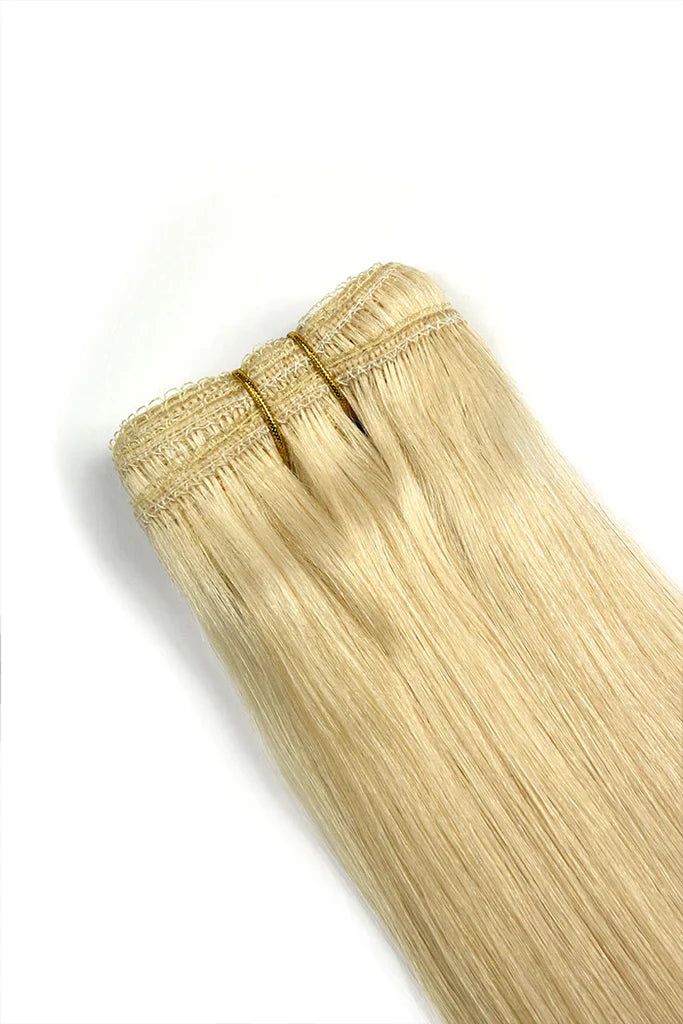 Weft Hair Extensions Light Blonde #613