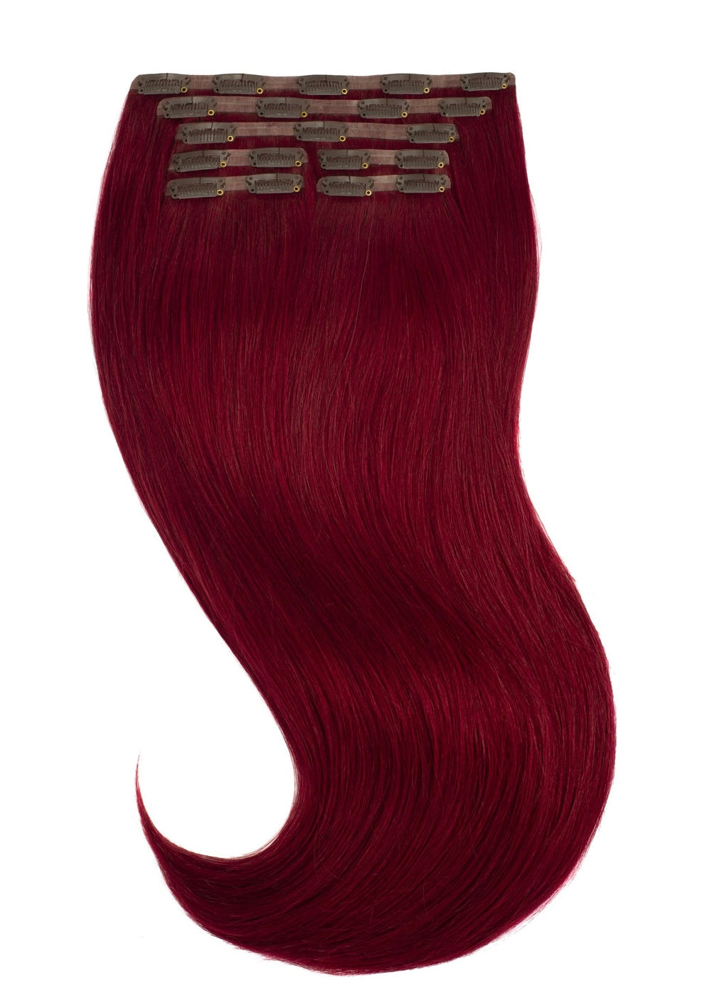 Clip In Extensions Cherry Red