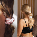 Mulberry silk scrunchies