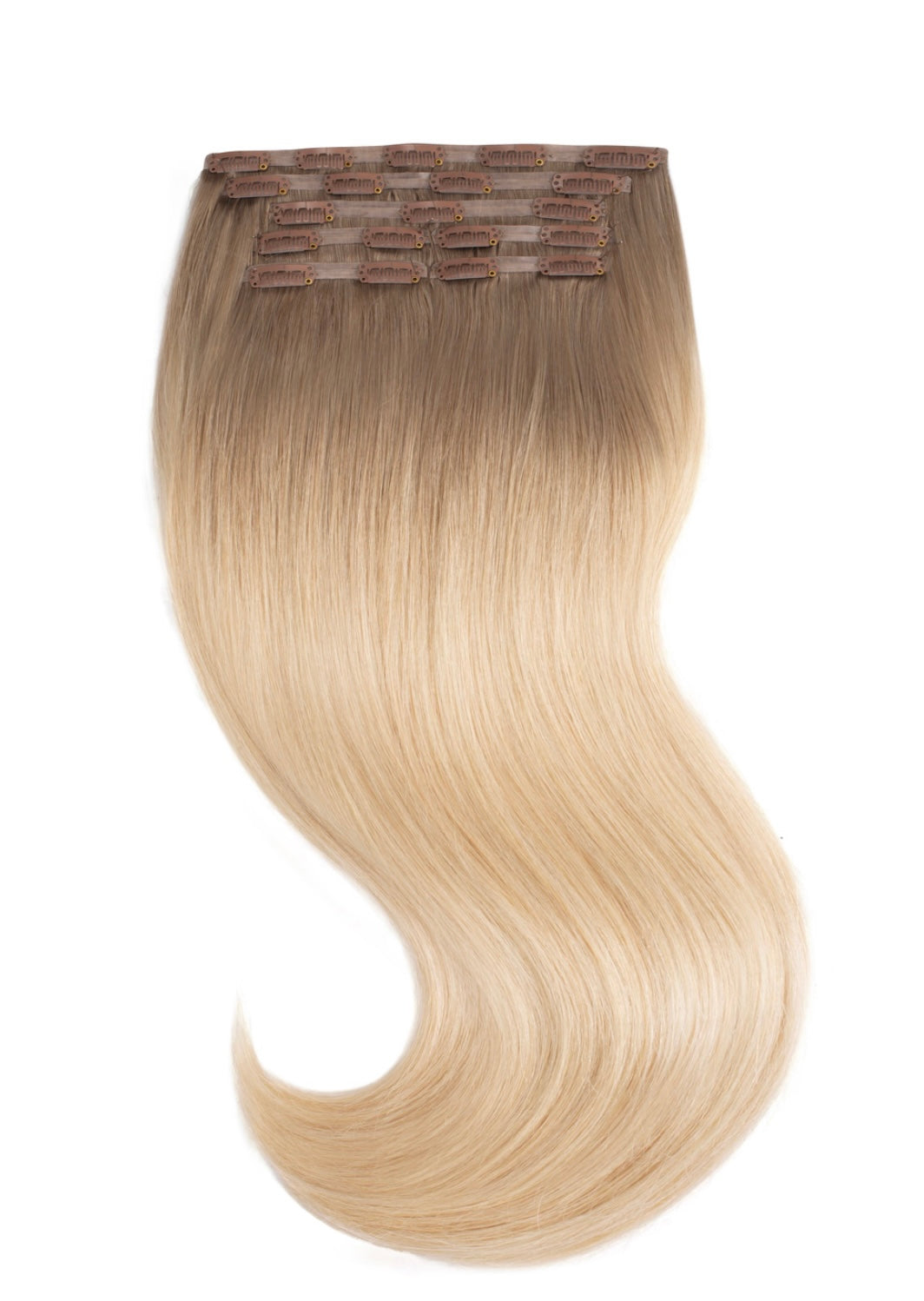 Clip In Extensions Platinum Blonde Ombré #8/60