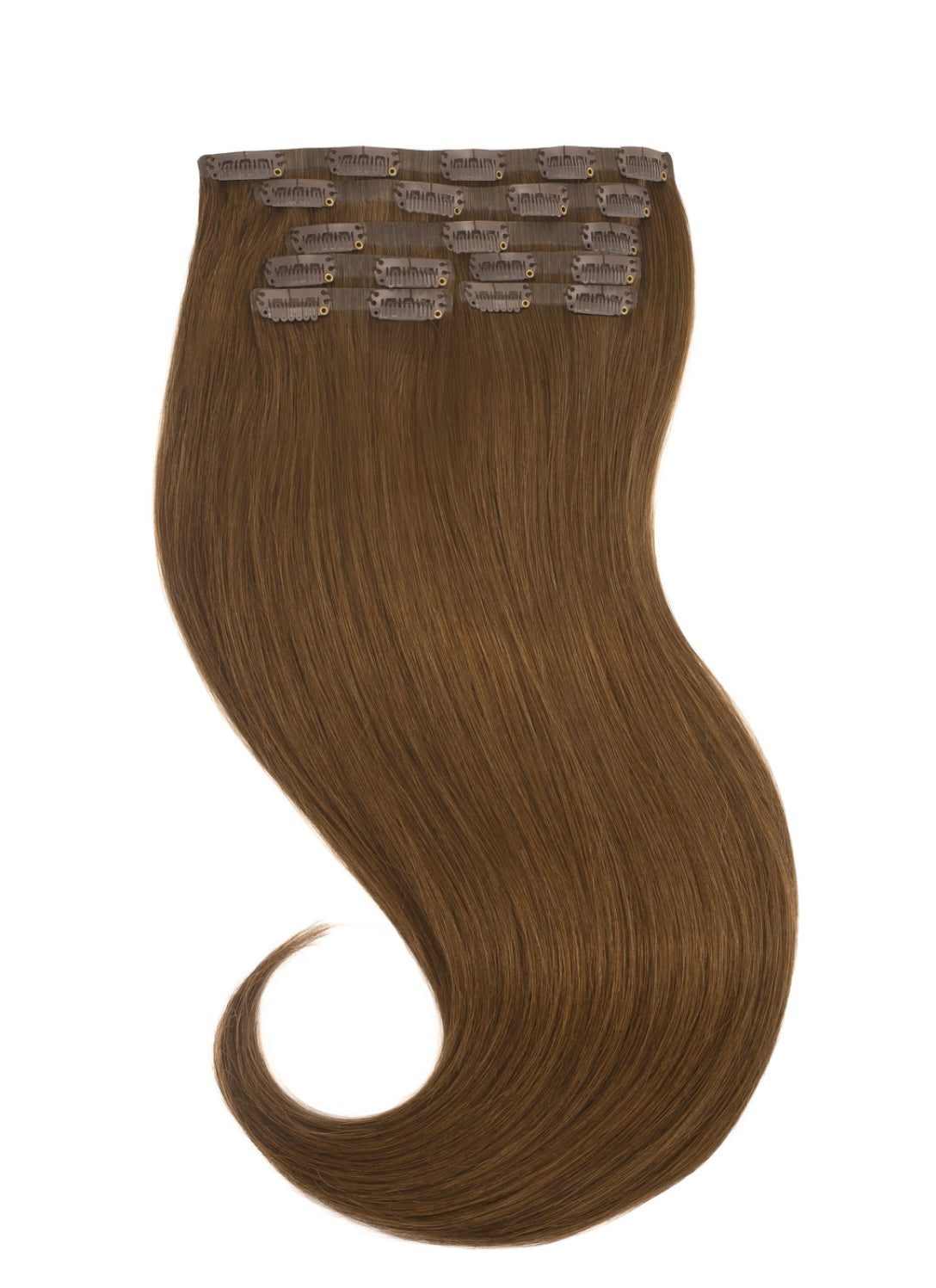 Clip In Extensions Light Brown #6