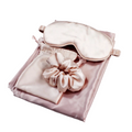 Mulberry Silk Pillowcase Gift Set, Eye Mask, Pillowcase, and Scrunchie