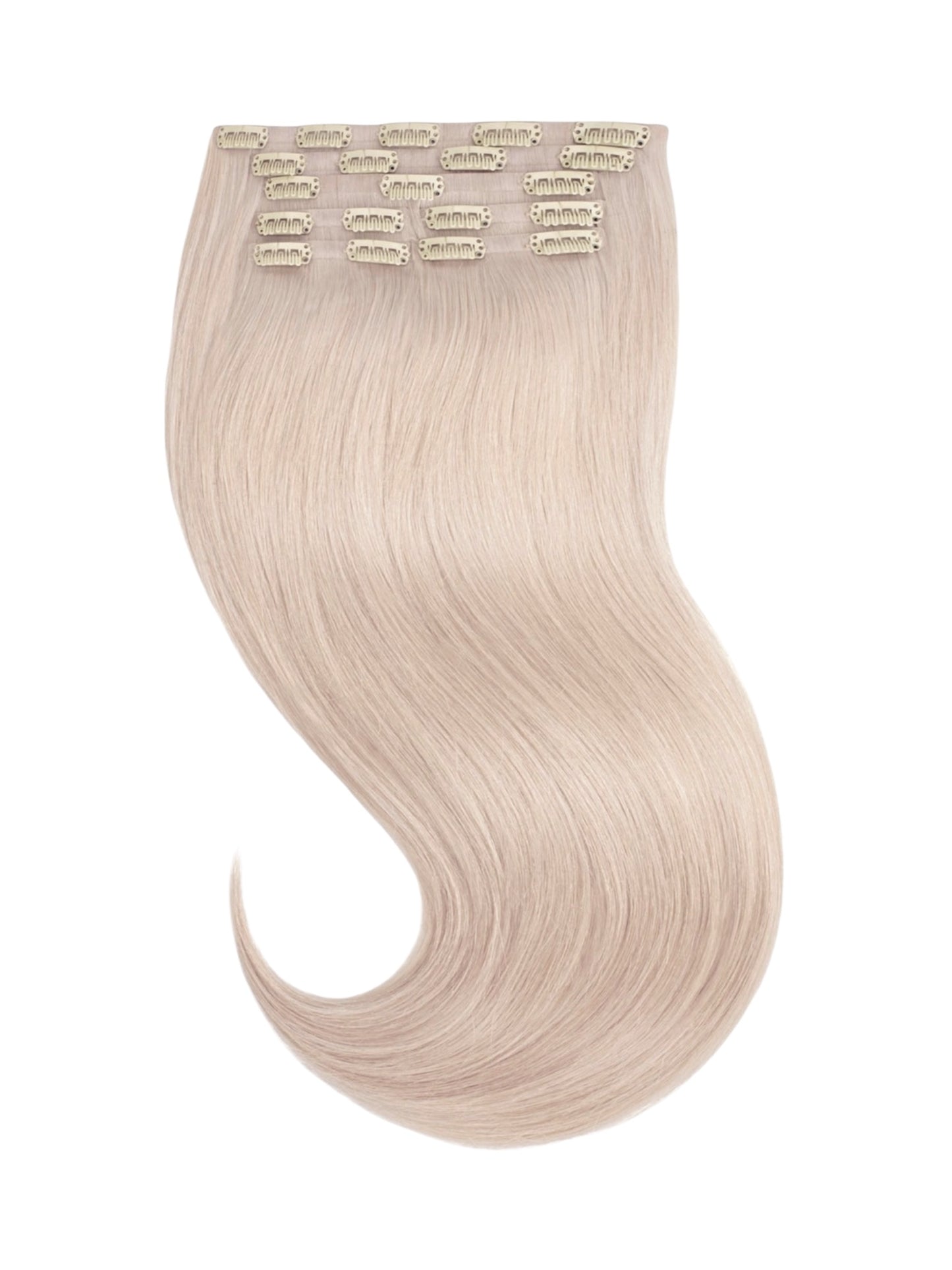 Clip In Extensions Cool Platinum Blonde #60A