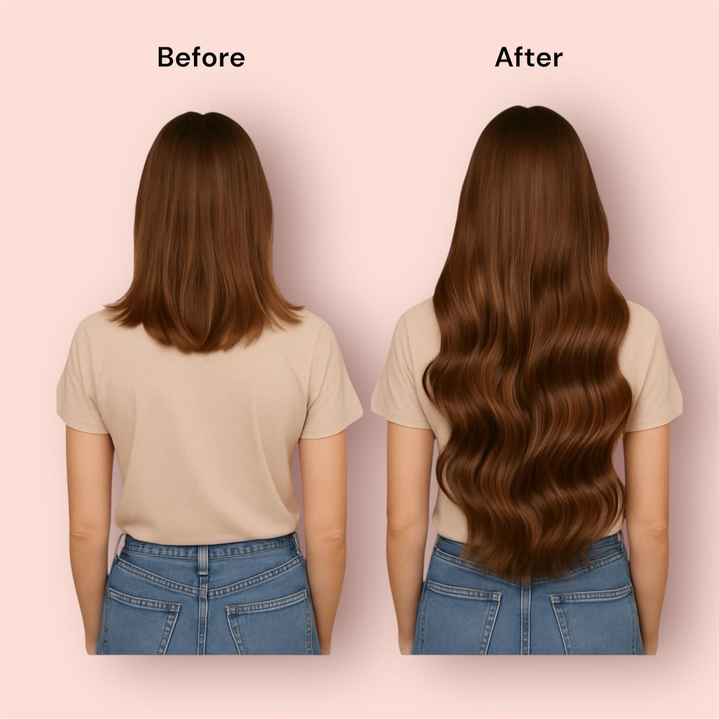 Clip In Extensions Jet Black #1