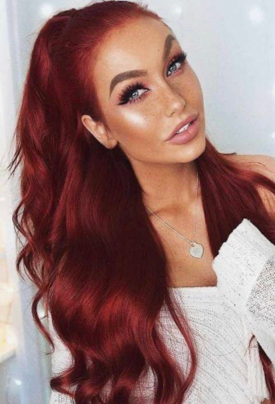 Clip In Extensions Cherry Red - Hairluxx&Co