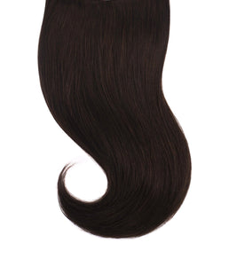 Clip In Extensions Dark Brown #1B - Hairluxx&Co