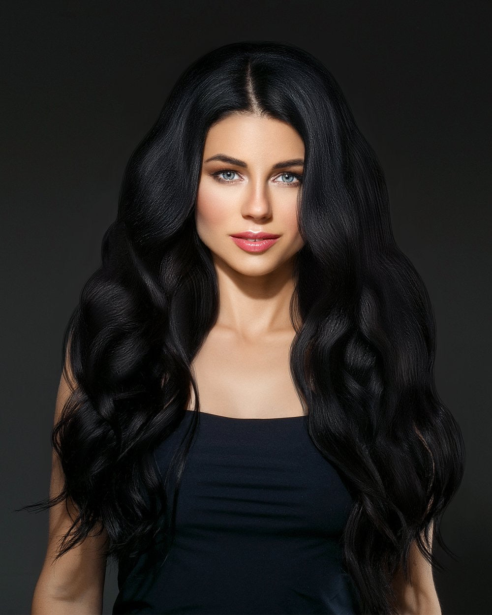 Clip In Extensions Jet Black #1 - Hairluxx&Co