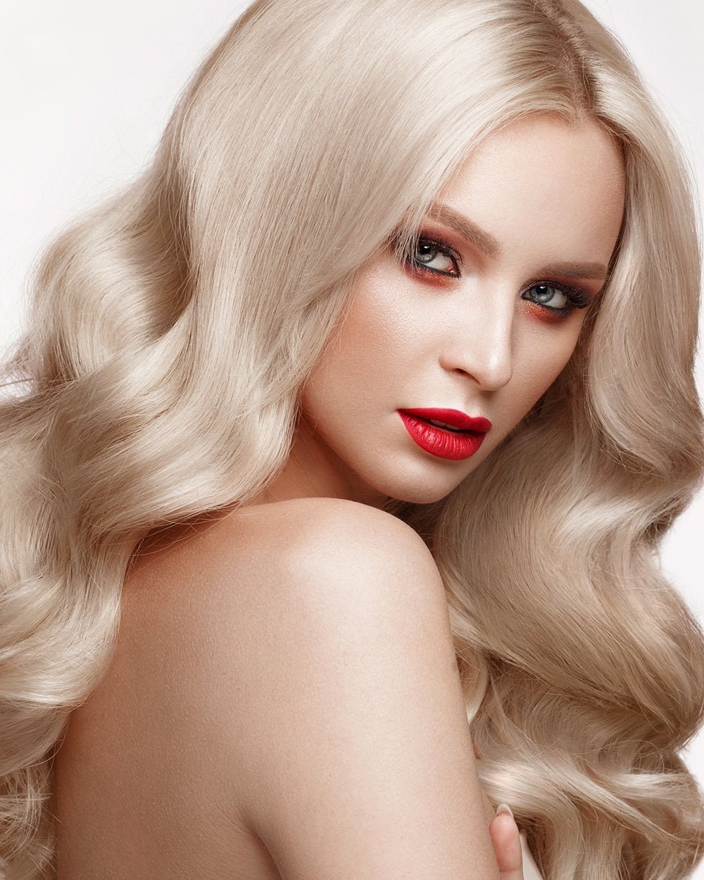 Clip In Extensions Platinum Blonde #60 - Hairluxx&Co