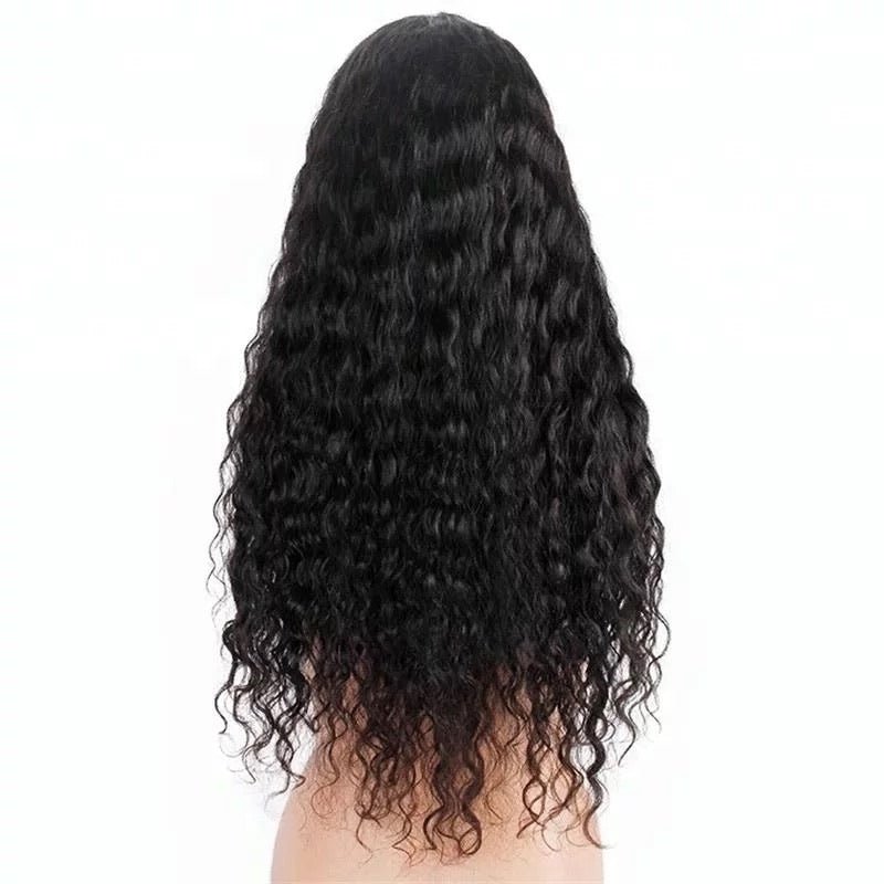 Frontal Lace Dark Curly Wig - Hairluxx&Co