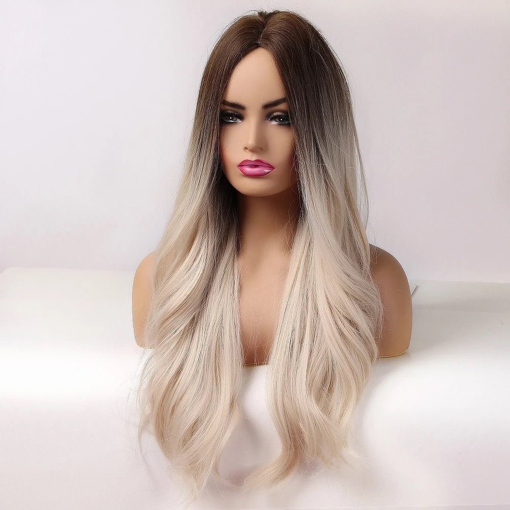 Frontal Lace Wig Blonde Ash Ombré - Hairluxx&Co