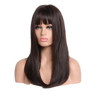 Frontal Lace Wig Medium Brown - Hairluxx&Co