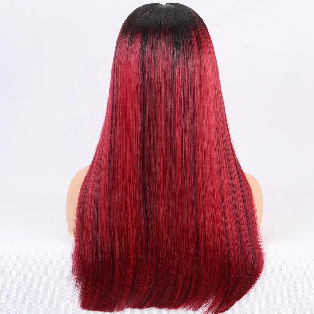 Frontal Lace Wig Red Ombré - Hairluxx&Co