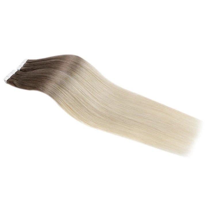 Tape In Extensions Cool Blonde Ombre #8/60 - Hairluxx&Co