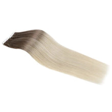 Load image into Gallery viewer, Tape In Extensions Cool Blonde Ombre #8/60 - Hairluxx&amp;Co
