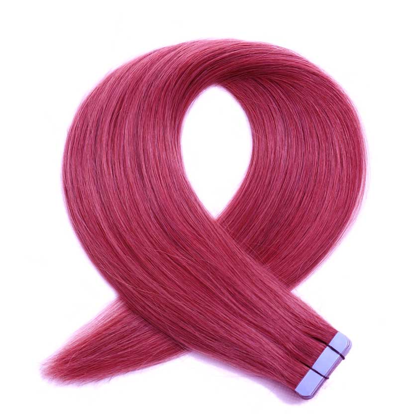 Tape In Extensions Red Burgundy - Hairluxx&Co