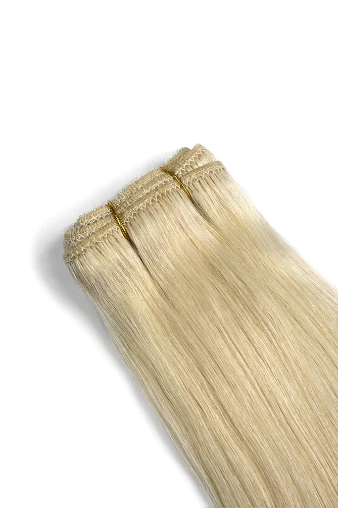 Weft Hair Extensions Platinum Blonde #60 - Hairluxx&Co