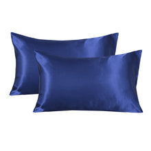 Load image into Gallery viewer, Mulberry Silk Navy Pillowcase

