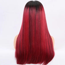 Load image into Gallery viewer, Frontal Lace Wig Red Ombré
