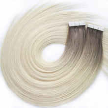 Load image into Gallery viewer, Tape In Extensions Cool Blonde Ombre #8/60
